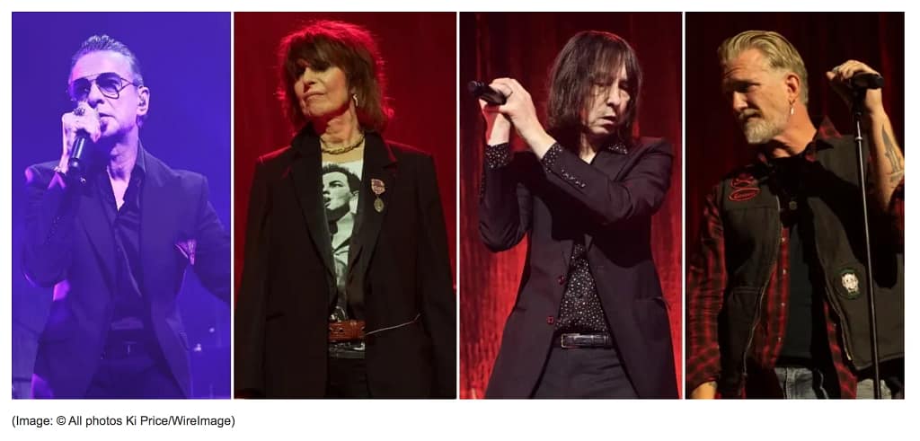 Dave Gahan y Chrissie Hynde.