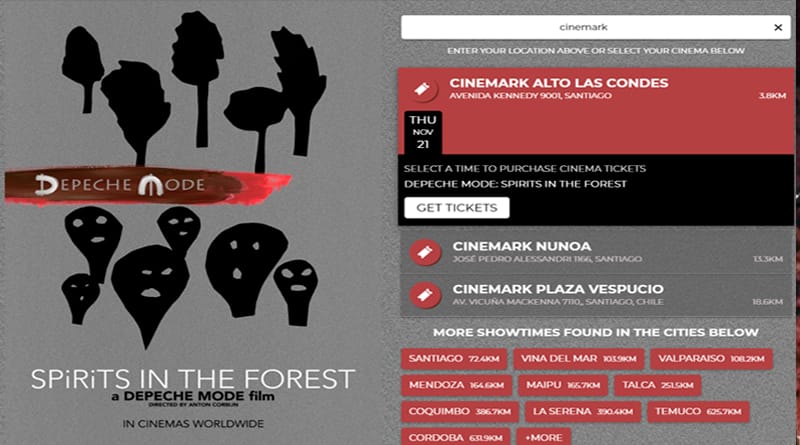 depeche mode cinemark