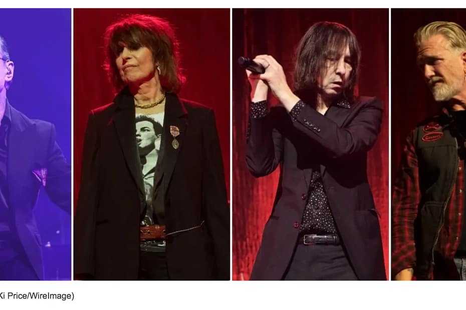 Dave Gahan y Chrissie Hynde.